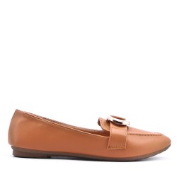 Mocassin en simili cuir pour femme