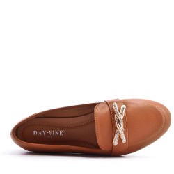 Mocassin en simili cuir pour femme