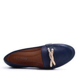 Mocassin en simili cuir pour femme