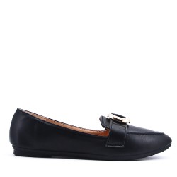 Mocassin en simili cuir pour femme