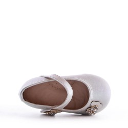 Girl's ballerina in faux leather