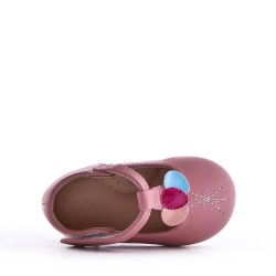 Girl's ballerina in faux leather