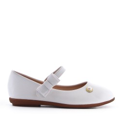 Ballerine fille en simili cuir 