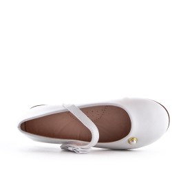 Ballerine fille en simili cuir 