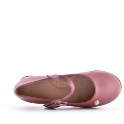 Girl's ballerina in faux leather