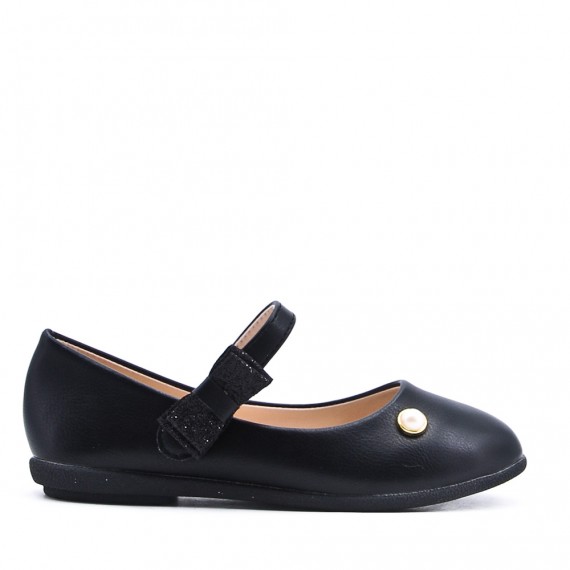 Ballerine fille en simili cuir 