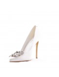 Women's faux leather heeled pumps