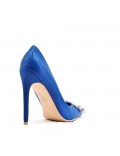 Women's faux leather heeled pumps