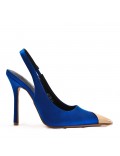 Women's faux leather heeled pumps