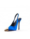 Women's faux leather heeled pumps