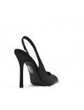 Women's faux leather heeled pumps