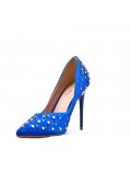 Women's faux leather heeled pumps