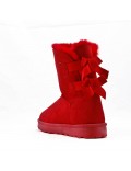 Mixed-material ankle boot