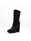 Mixed-material ankle boot