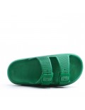 Slipper in mixed materials for women