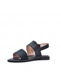 Flat sandals in faux leather for women