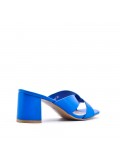 Faux leather heeled sandal