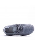 Men's textile lace-up basket