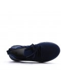 Men's textile lace-up basket