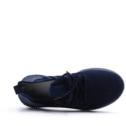 Men's textile lace-up basket