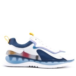 Zapatillas de baloncesto para hombre con cordones de materiales mixtos