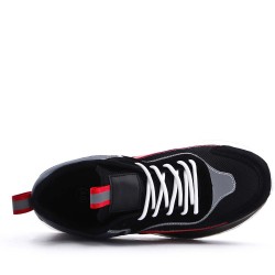 Zapatillas de baloncesto para hombre con cordones de materiales mixtos