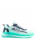 Men's basketball shoe with mix materials laces