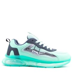 Zapatillas de baloncesto para hombre con cordones de materiales mixtos