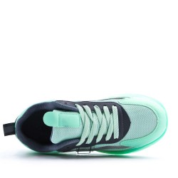 Zapatillas de baloncesto para hombre con cordones de materiales mixtos