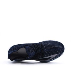 Men's textile lace-up basket