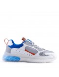 Zapatillas de baloncesto para hombre con cordones de materiales mixtos