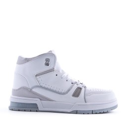 Zapatillas de baloncesto para hombre con cordones de materiales mixtos