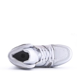 Zapatillas de baloncesto para hombre con cordones de materiales mixtos