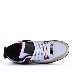 Zapatillas de baloncesto para hombre con cordones de materiales mixtos
