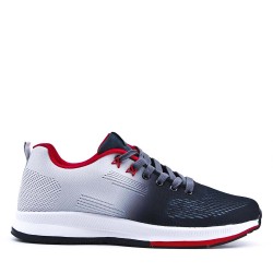 Men's textile lace-up basket