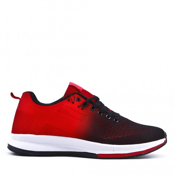 Men's textile lace-up basket