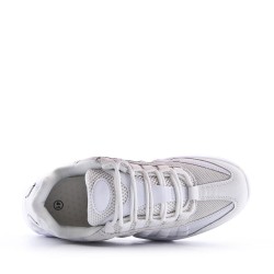 Zapatillas de baloncesto para hombre con cordones de materiales mixtos