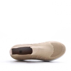 Basket sans lacet en textile pour femme