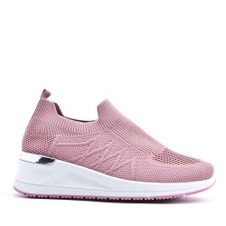 Basket sans lacet en textile pour femme