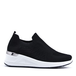Basket sans lacet en textile pour femme