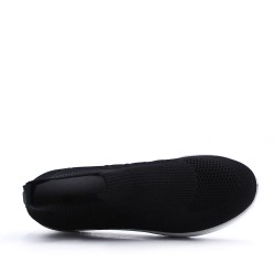 Basket sans lacet en textile pour femme