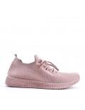 Women's textile wedge sneaker