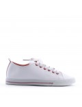 Women's faux leather sneaker