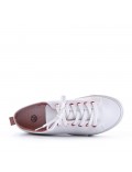 Women's faux leather sneaker