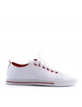 Women's faux leather sneaker