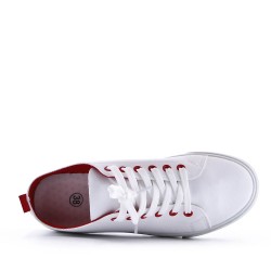 Women's faux leather sneaker