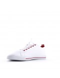 Women's faux leather sneaker