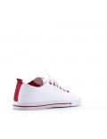 Women's faux leather sneaker