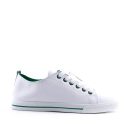 Women's faux leather sneaker