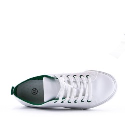 Women's faux leather sneaker